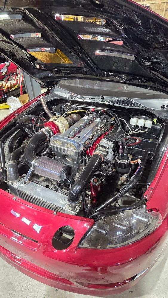 🧊 Refroidisseur direction assistée avec doubles ventilateurs 12V – Breachers Motorsport (ports ORB-8) Application : Universel (Drift / Piste / HPDE / Street)